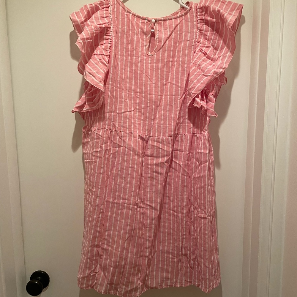 NWT pink striped summer dress